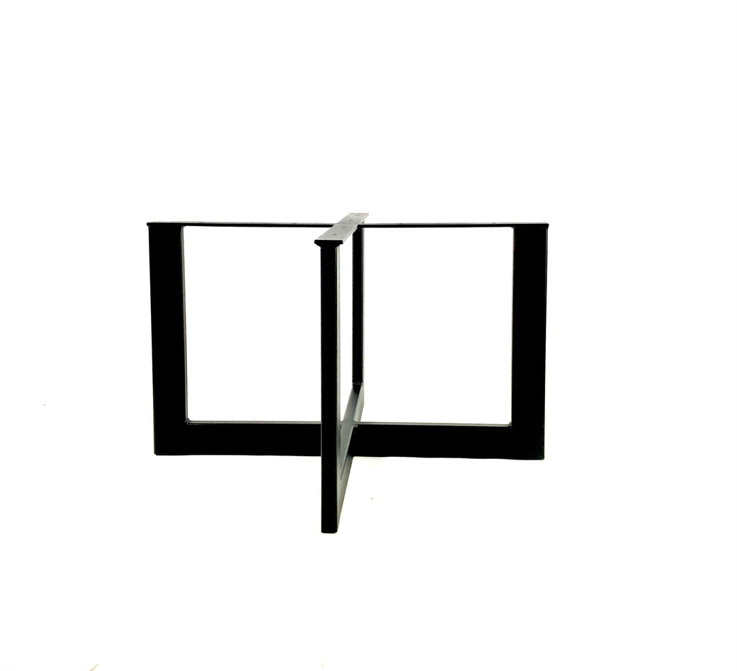 Rectangular Tubing Cross Base/Coffee Table