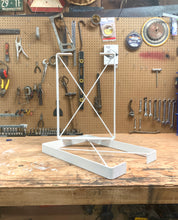 White Dining Table Legs/Flat Steel/Cross Brace