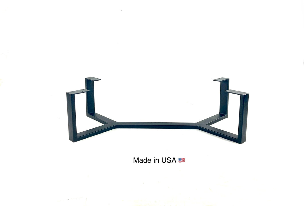 Coffee table base V frame with rectangular tubing
