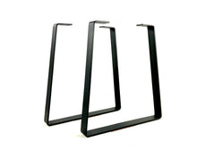 Wide Bottom Trapezoid Dining Table Legs/Flat Steel