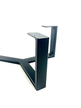 Coffee table base V frame with rectangular tubing